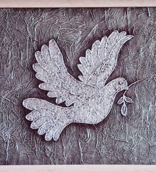 Wall Panel - Paper Art - Dove