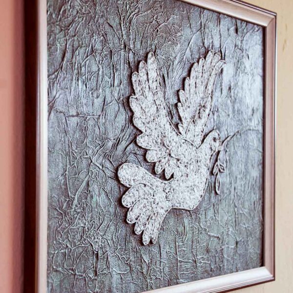 Wall Panel - Paper Art - Dove