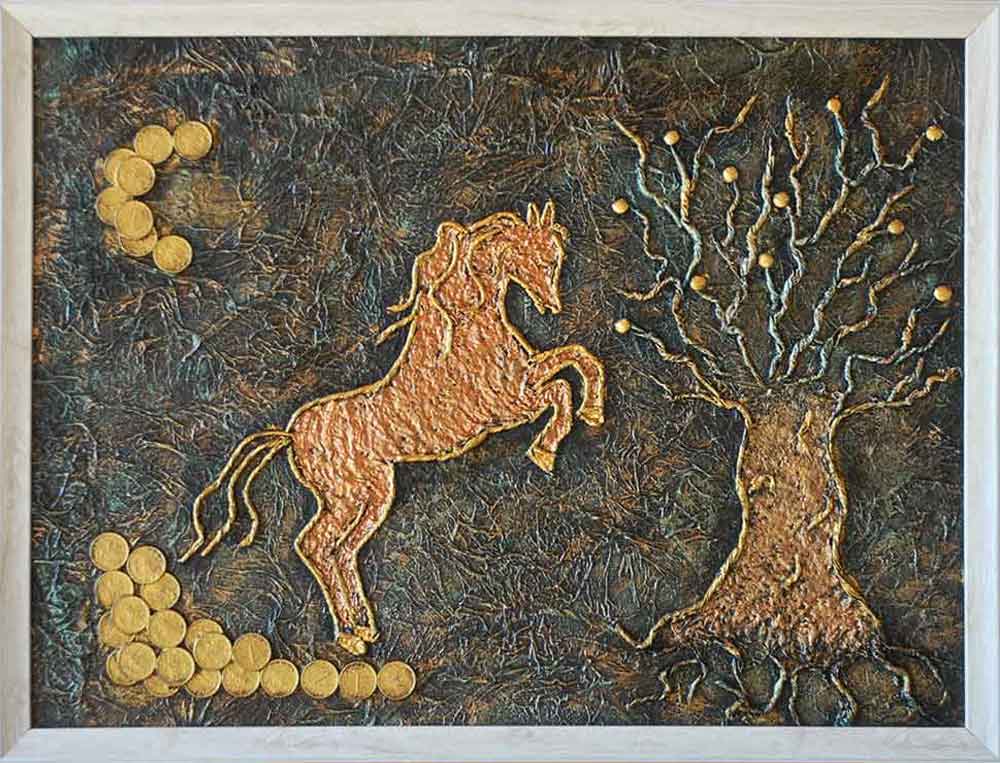 Wall Panel - Paper Art - Horse