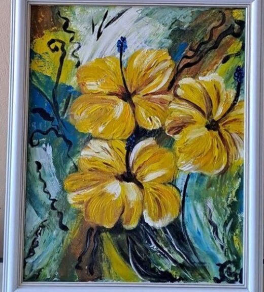 Painting Abstract Flowers