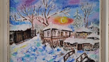 Painting Winter morning