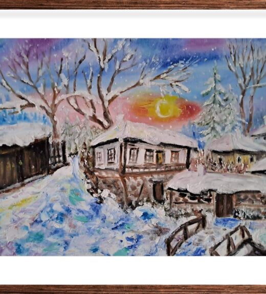 Painting Winter morning