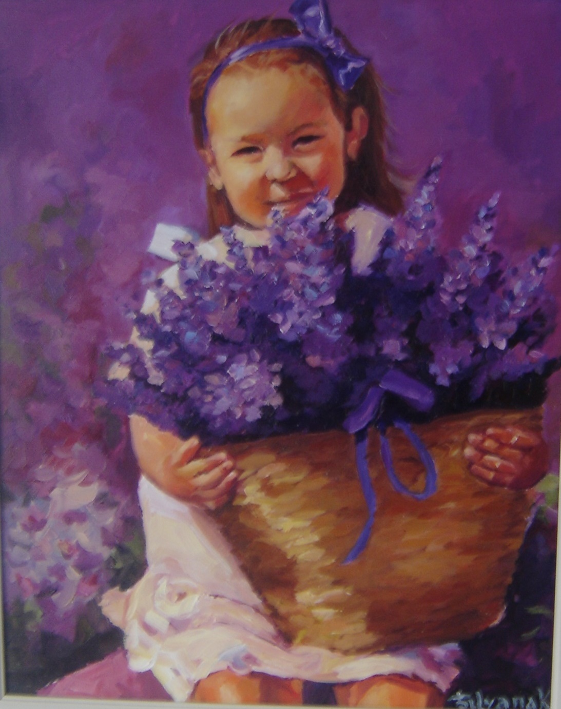 Painting Girl With Basket